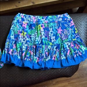 Floral Blue Skirt